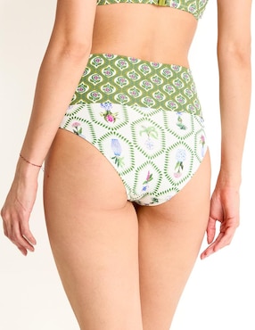 Panty bikini Gisela estampado a la cintura para mujer