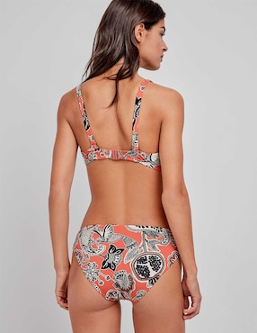 Bikini Gisela estampado floral a la cadera para mujer
