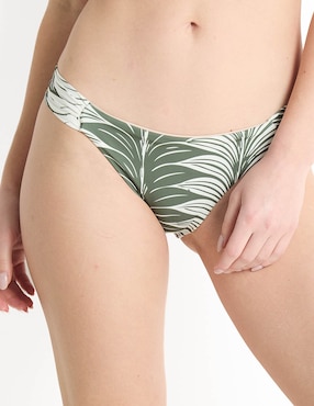 Bikini Palmacea estampado a la cadera para mujer