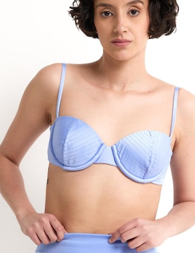 Top bikini con copa para mujer