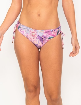 Panty Bikini Bari Swimwear Estampado Floral A La Cadera Para Mujer