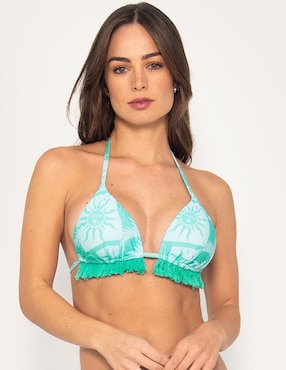 Top Bikini Bari Swimwear Con Copa Removible Para Mujer