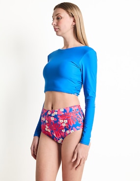 Panty bikini That's It estampado floral a la cintura para mujer