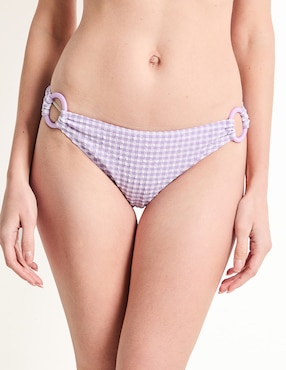 Bikini That's It Estampado A Cuadros A La Cadera Para Mujer