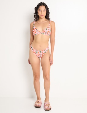 Top bikini That's It estampado con copa preformadas para mujer