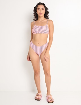 Bikini That's It estampado a rayas para mujer