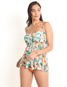 Top Bikini LIEB Estampado Con Copa Removible Para Mujer