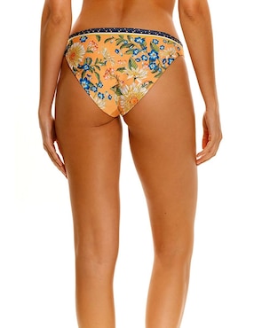 Panty bikini Agua Bendita estampado a la cadera para mujer