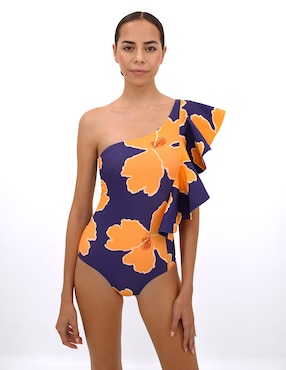 Traje De Baño Completo Zingara Estampado Floral Para Mujer