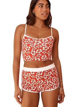 Top bikini Dippin Daisy's estampado floral para mujer