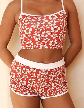 Top bikini Dippin Daisy's estampado floral para mujer