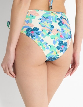 Panty bikini MAP estampado floral a la cintura para mujer