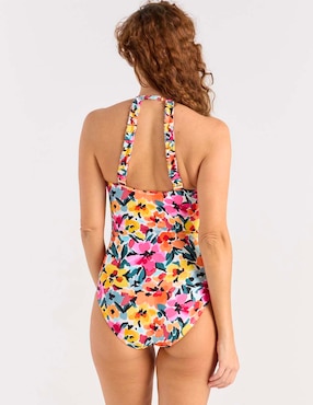 Traje de baño completo Anne Cole estampado floral para mujer