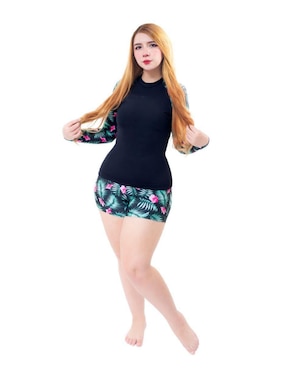 Conjunto tankini Sal y Mar estampado floral para mujer
