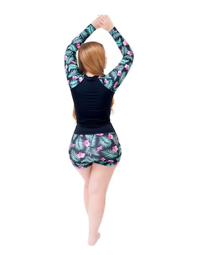 Conjunto tankini Sal y Mar estampado floral para mujer