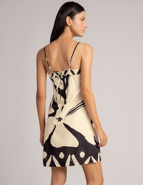 Salida de playa vestido Touche con amarre para mujer