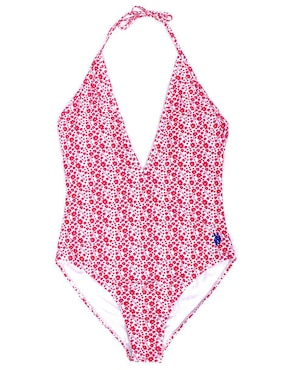 Traje de baño completo U.s. Polo Assn. estampado floral para mujer