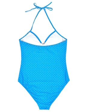 Traje de baño completo U.s. Polo Assn. estampado lunares para mujer