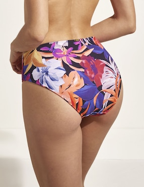 Bikini Selmark estampado floral a la cintura para mujer