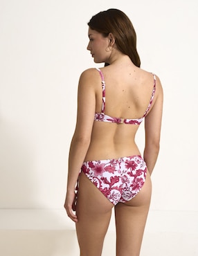 Bikini Selmark estampado floral a la cadera para mujer