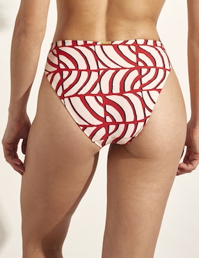 Bikini Selmark estampado a la cadera para mujer