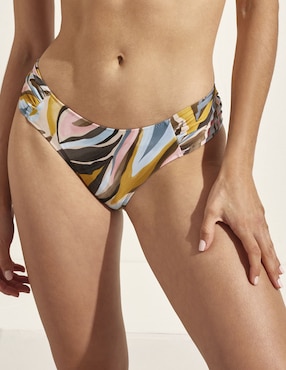 Bikini Selmark estampado a la cadera para mujer