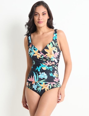 Traje De Baño Completo Jantzen Estampado Floral Para Mujer