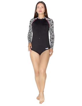 Traje De Baño Completo Sunskin Estampado Floral Para Mujer