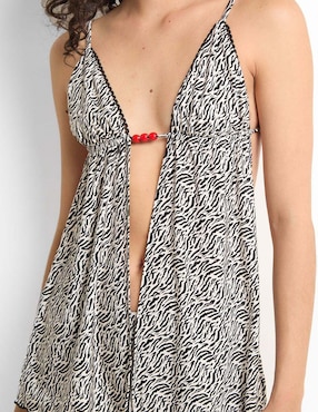 Top bikini Dippin Daisy's estampado animal print con copa triangular para mujer
