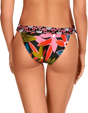 Bikini Dolores Cortés estampado floral a la cadera para mujer