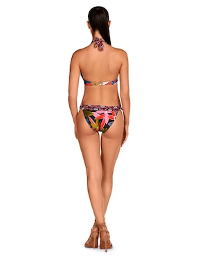 Bikini Dolores Cortés estampado floral a la cadera para mujer