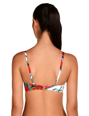 Top bikini Dolores Cortés con copas performadas para mujer
