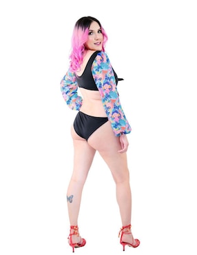 Conjunto bikini Sal y Mar estampado para mujer