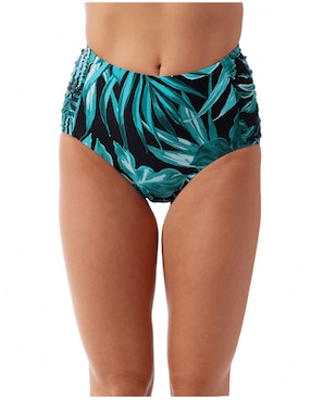 Panty bikini Jantzen estampado floral cintura alta para mujer