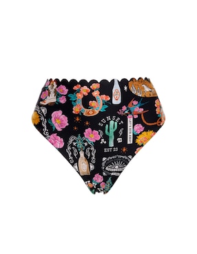 Panty bikini Agua Bendita estampado floral a la cintura para mujer