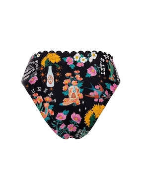 Panty bikini Agua Bendita estampado floral a la cintura para mujer