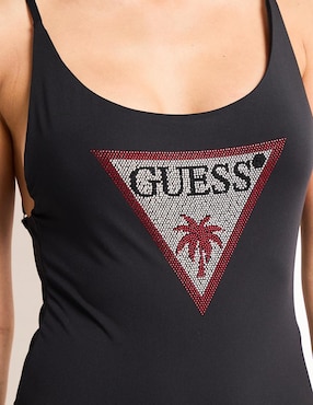 Traje de baño completo Guess estampado logo para mujer