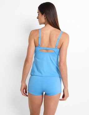 Top bikini Nike con copas removibles para mujer