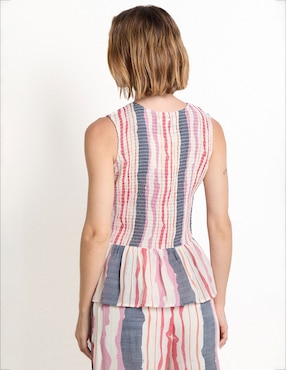Salida de playa blusa Map para mujer