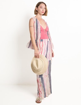 Salida de playa blusa Map para mujer