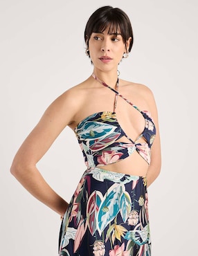 Vestido largo de playa Map para mujer