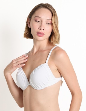 Top bikini Map con copas para mujer