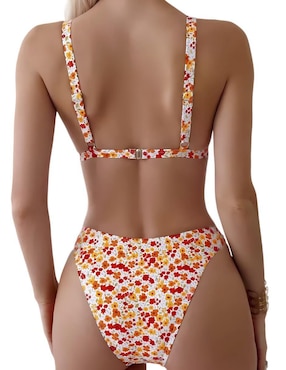 Conjunto bikini Marinity estampado floral para mujer