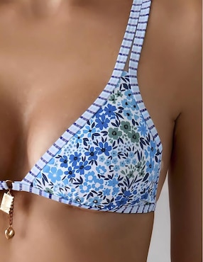 Conjunto bikini Marinity estampado floral para mujer