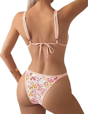 Conjunto bikini Marinity estampado floral para mujer
