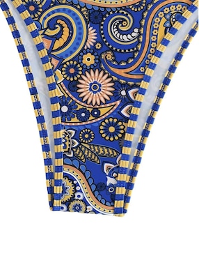 Conjunto bikini Marinity estampado paisley para mujer