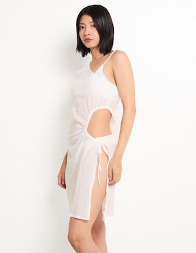 Salida de playa vestido F**k con amarre para mujer