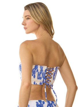 Top bikini Dulzamara estampado floral para mujer