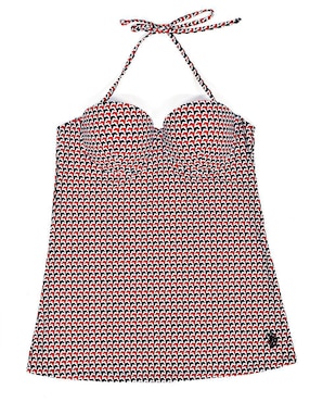 Conjunto tankini U.s. Polo Assn. estampado para mujer