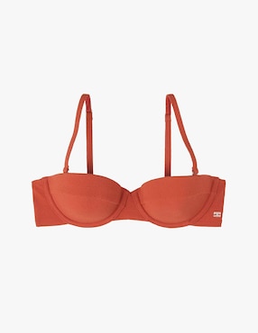 Top bikini Tommy Hilfiger copa con copas para mujer